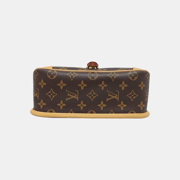 DIANE Monogram Coated Canvas Brown
