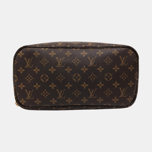 NEVERFULL MM Monogram Coated Canvas Brown