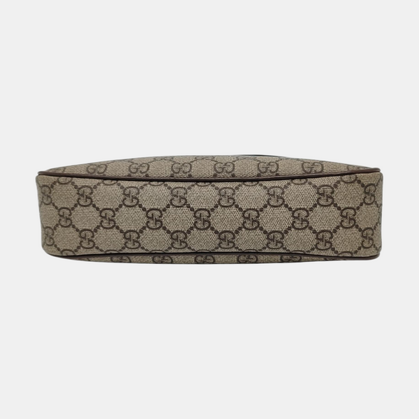 Ophidia Small Monogram Coated Canvas Brown