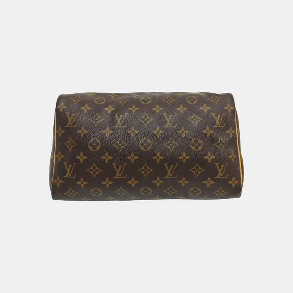 SPEEDY 30 Monogram Coated Canvas Brown