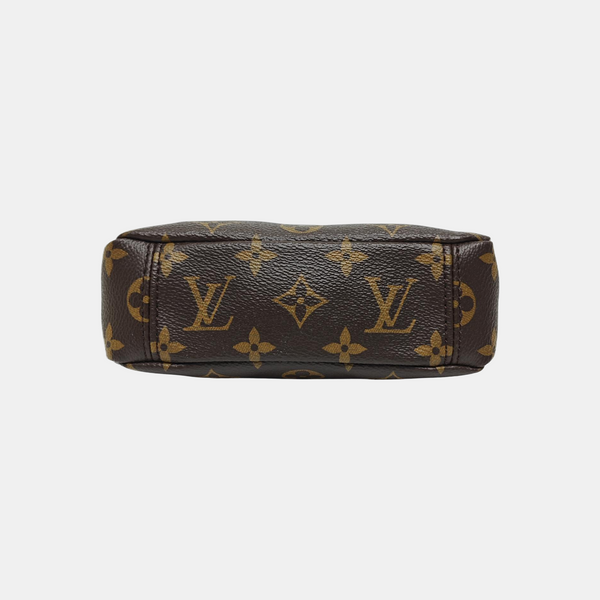 PALLAS Nano Monogram Coated Canvas Brown