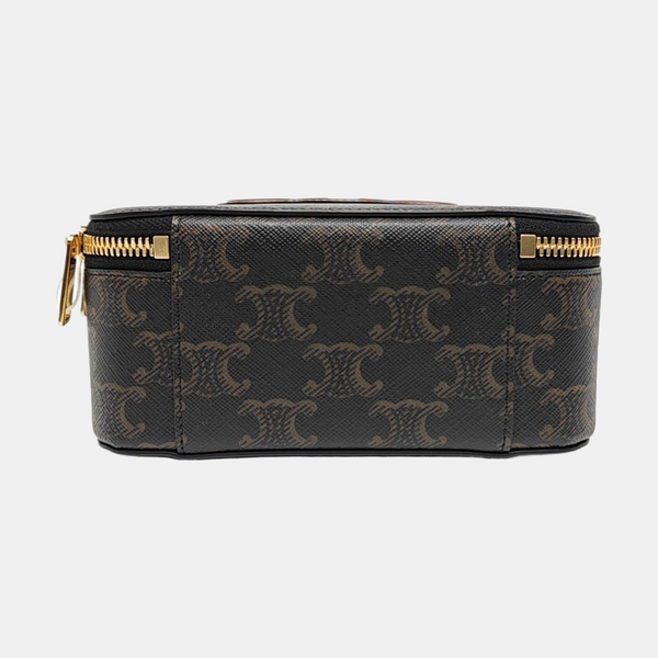 Authenticated pre-owned TRIOMPHE Quilted Coated Canvas Black - Shoulder Bag at Looply