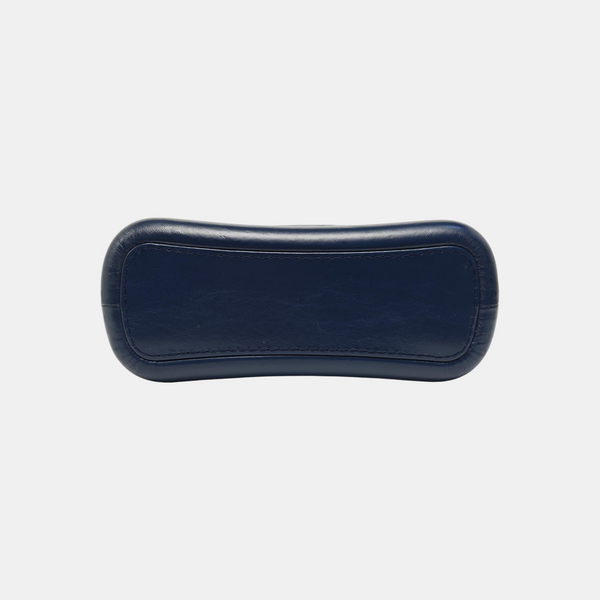 GABRIELLE Small Chevron Calfskin Blue