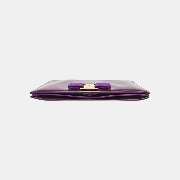 Calfskin Shoulder Bag Purple