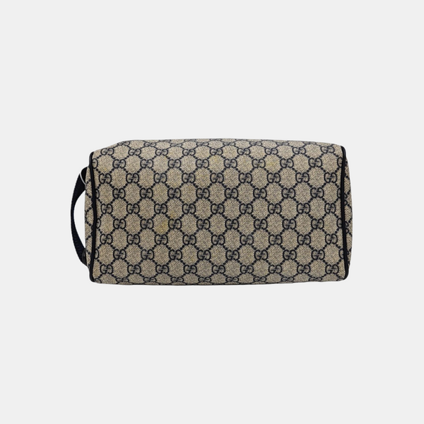 Monogram Coated Canvas Clutch Black