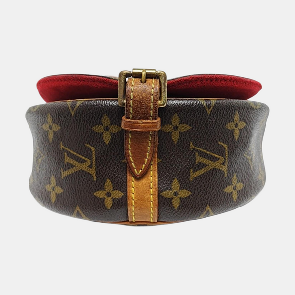TAMBOURINE Monogram Coated Canvas Brown