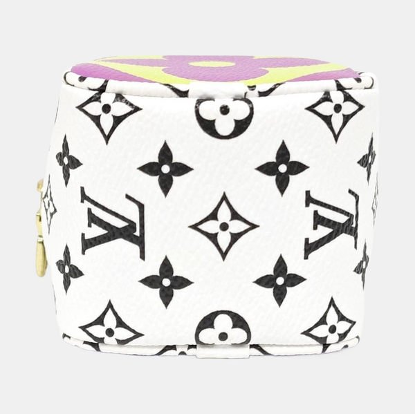 CUBE Monogram Coated Canvas Purple