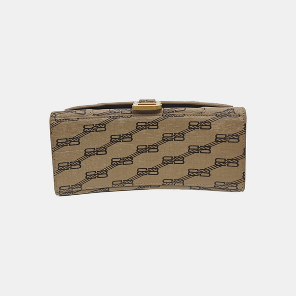 Hourglass S Coated Canvas Brown