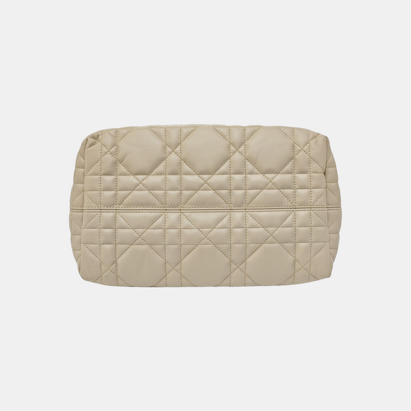 Toujours Medium Cannage Calfskin Beige