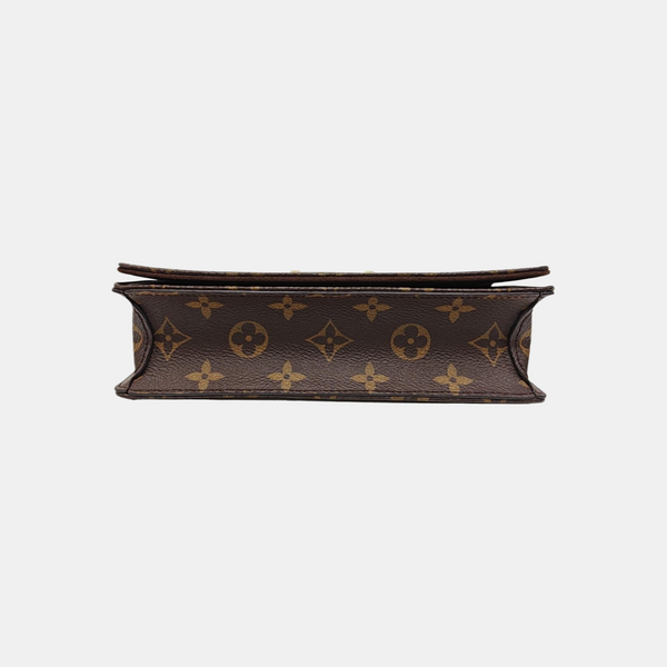 Lily Monogram Coated Canvas Brown