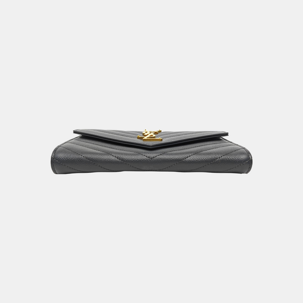MONOGRAM Chevron Calfskin Gray