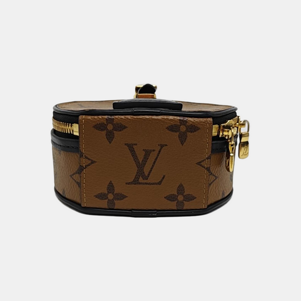 BOITE CHAPEAU Mini Monogram Coated Canvas Brown