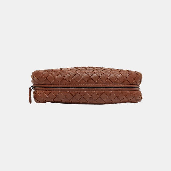 Lambskin Shoulder Bag Brown