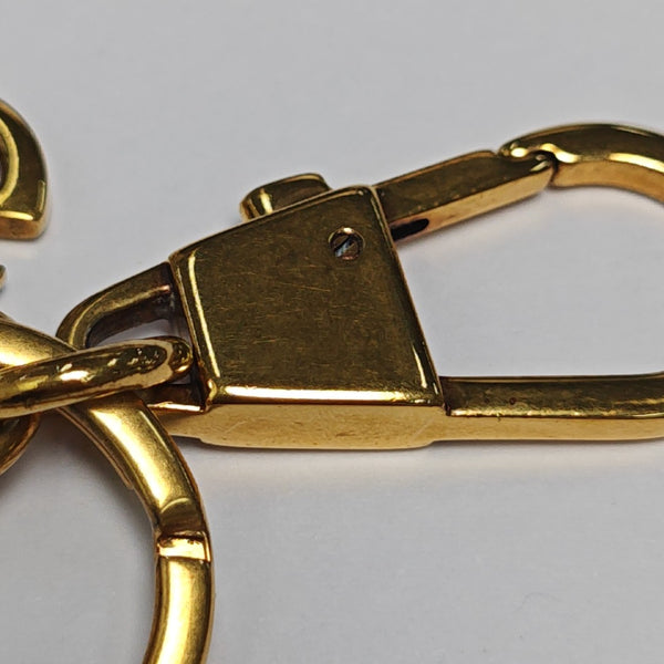 Metal Bag Charm Gold