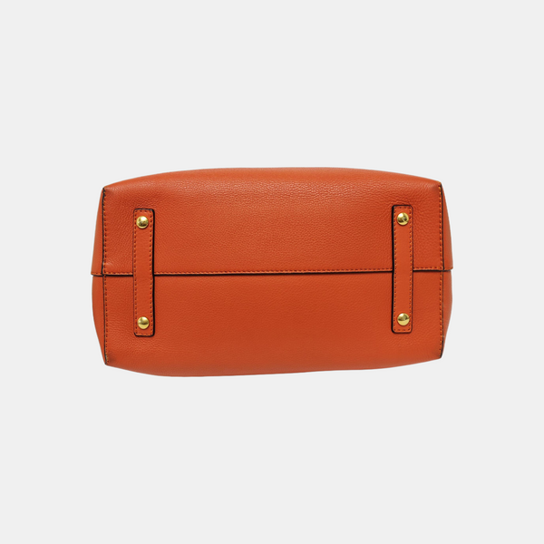 The Belt Large Calfskin Orange