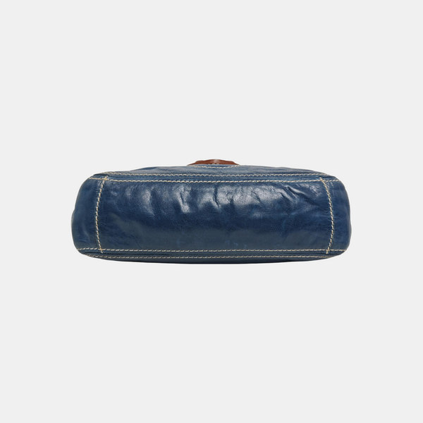 Calfskin Shoulder Bag Blue