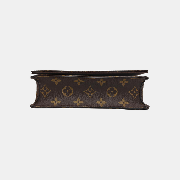 Lily Monogram Coated Canvas Brown