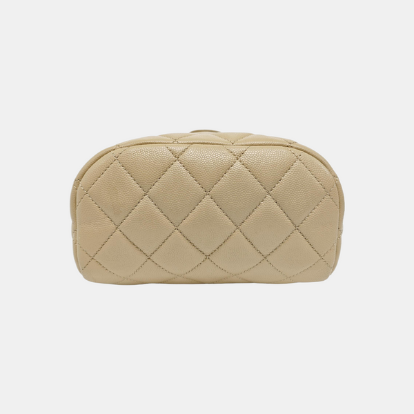 URBAN SPIRIT Quilted Grained Calfskin Beige