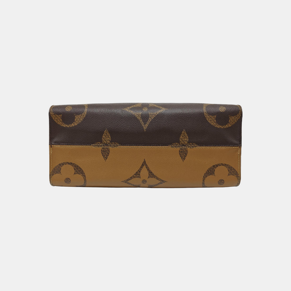 ONTHEGO MM Monogram Coated Canvas Brown