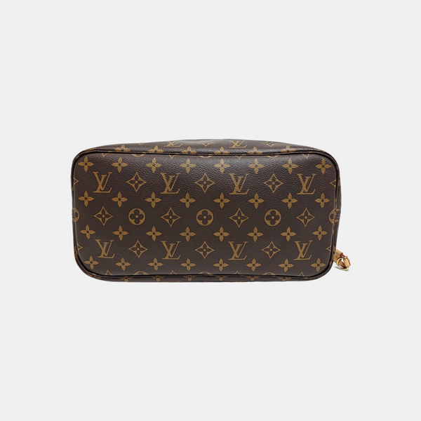 NEVERFULL MM Monogram Coated Canvas Brown
