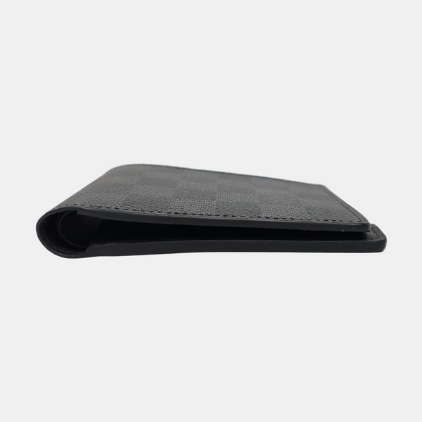 SLENDER Damier Graphite Coated Canvas Gray Wallet