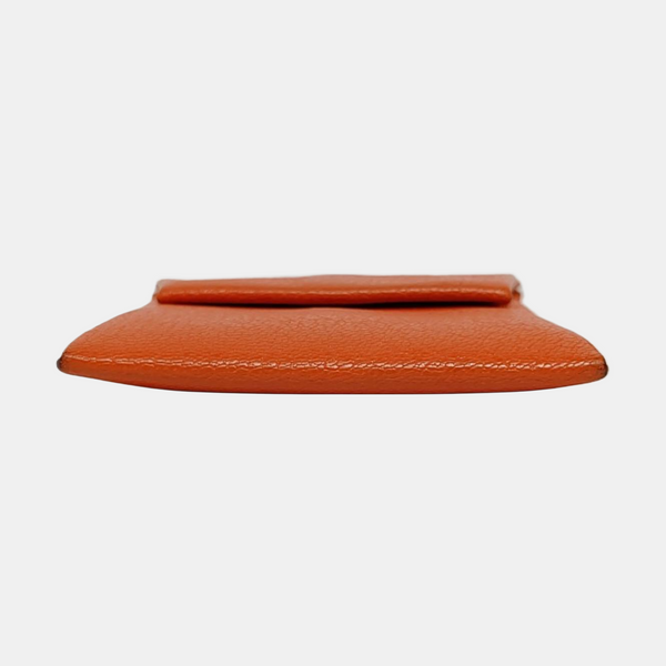Bastia Chèvre Mysore Orange Card Holder
