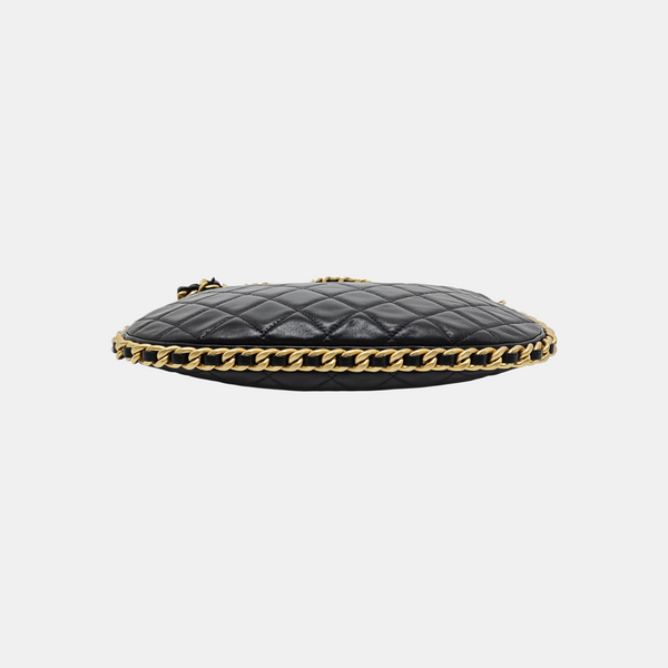 HOBO Large Quilted Lambskin Black
