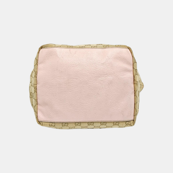 Monogram Canvas Tote Bag Beige