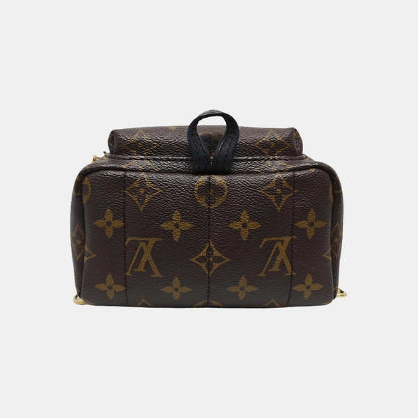 PALM SPRINGS Mini Monogram Coated Canvas Brown