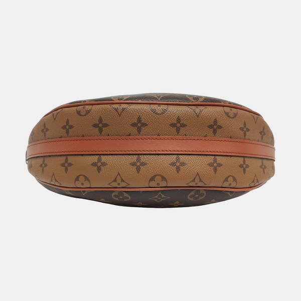 LOOP HOBO Monogram Coated Canvas Brown