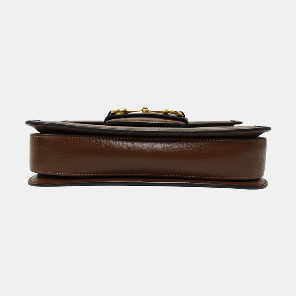 Horsebit 1955 Medium Monogram Coated Canvas Beige
