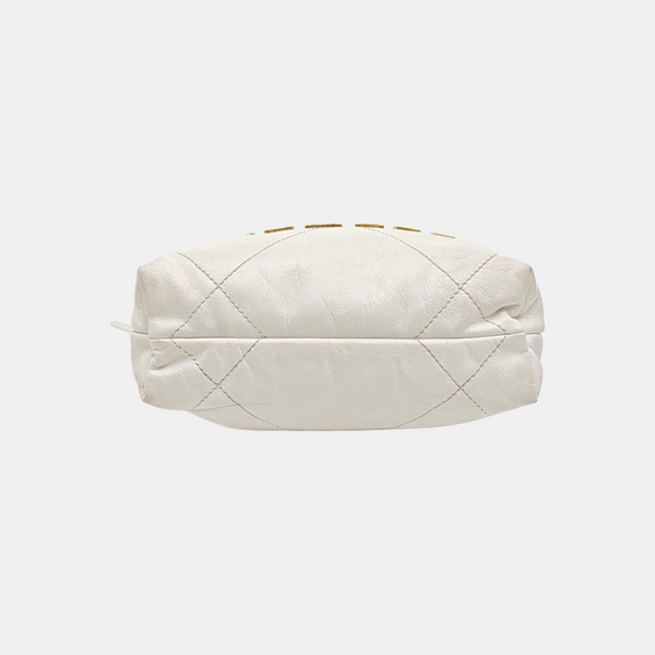 CHANEL 22 Mini Quilted Calfskin White