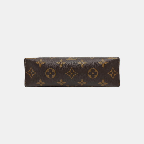 TOILET POCKET 19 Monogram Coated Canvas Brown