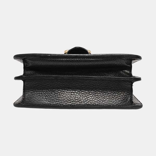 Interlocking G Small Calfskin Black