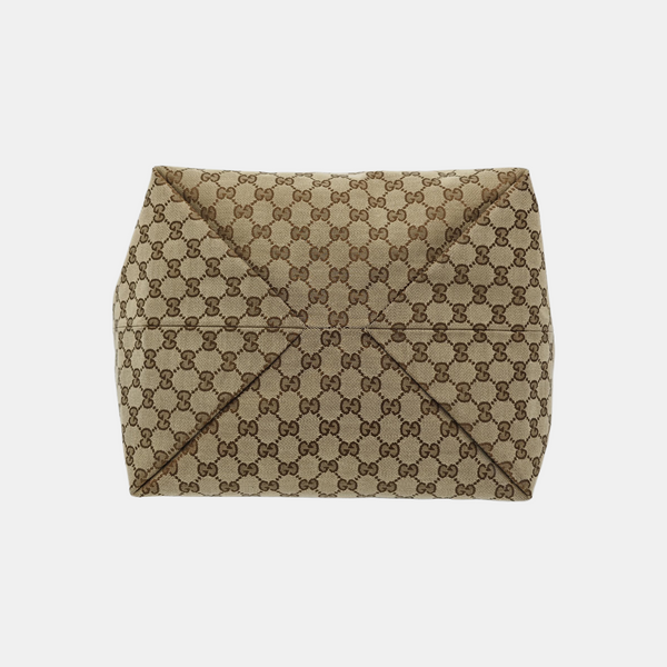 Monogram Canvas Tote Bag Brown