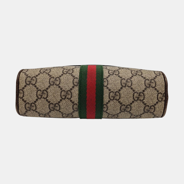 Ophidia Small Monogram Coated Canvas Beige