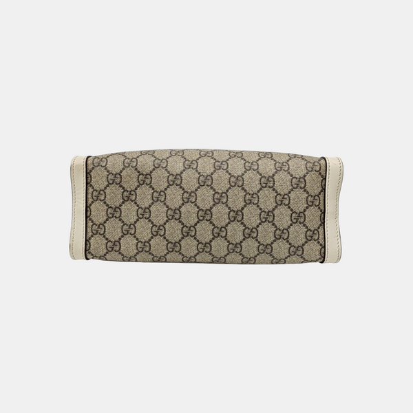 Padlock Small Monogram Coated Canvas Beige