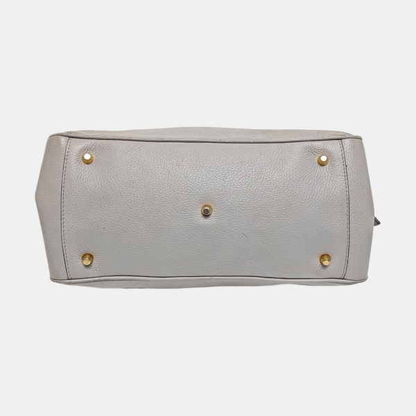 Calfskin Shoulder Bag Gray