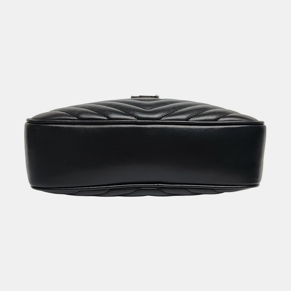 LOU Small Chevron Calfskin Black