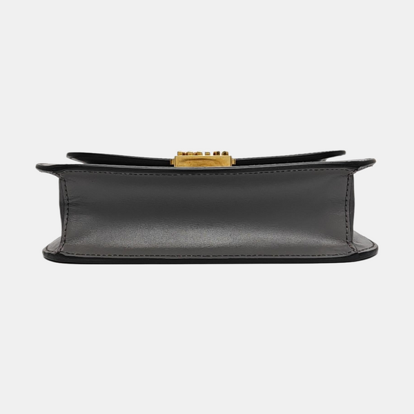 Calfskin Crossbody Bag Gray