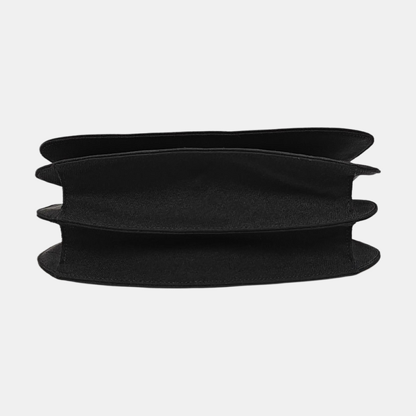 Fabric Top Handle Bag Black