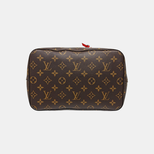 NÉONOÉ MM Monogram Coated Canvas Brown