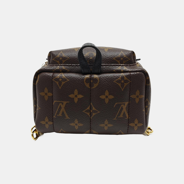 PALM SPRINGS Mini Monogram Coated Canvas Brown