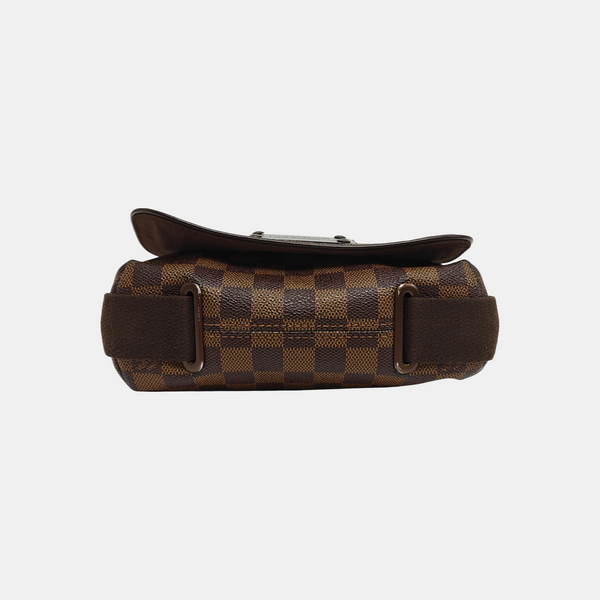 BROOKLYN PM Damier Ebene Coated Canvas Brown