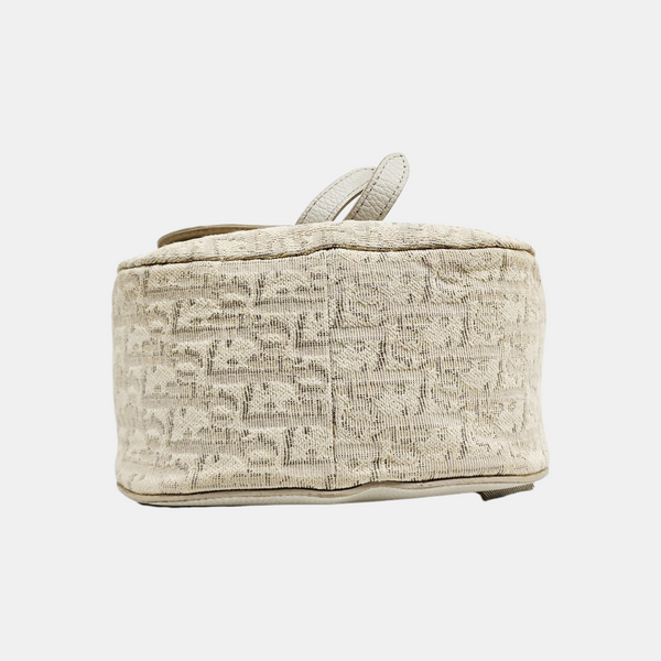 Saddle Mini Piel de Becerro Blanco