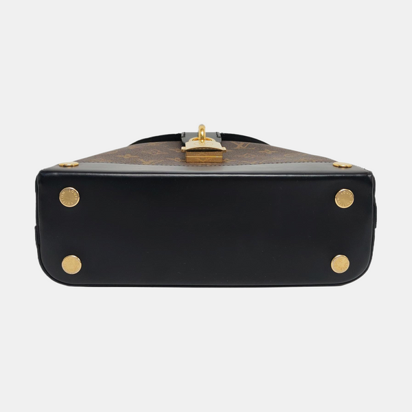 BENTO BOX Monogram Coated Canvas Brown