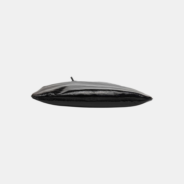 Patent Leather Shoulder Bag Black