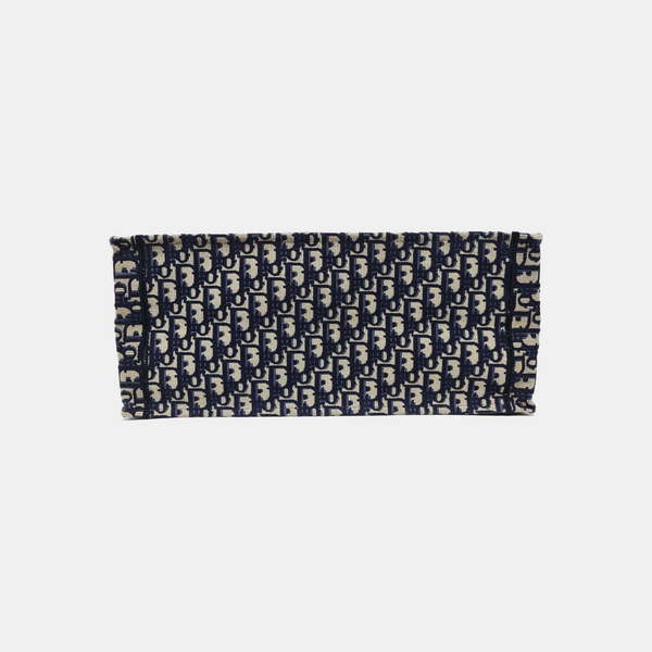 Book Tote Large Oblique Canvas Blue