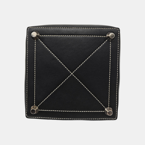 Calfskin Top Handle Bag Black