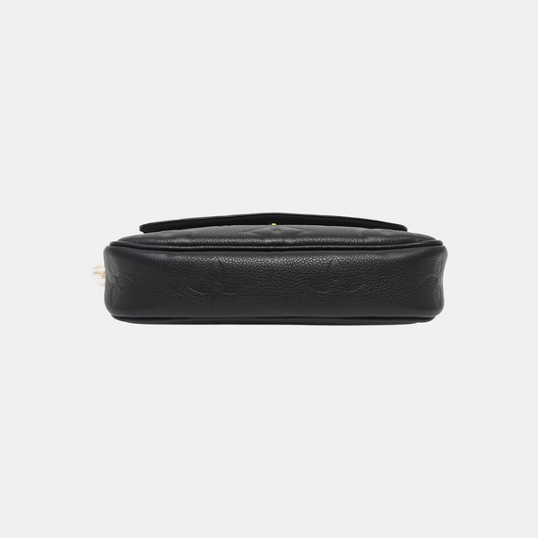IVY Monogram Calfskin Black